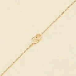 Bracelet Souple RONDOU - Cristal / Doré