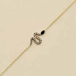 Bracelet Souple SNAKY - Cristal / Gun