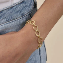 Bracelet Souple HARMONIE - Doré -Agatha 02490036 157 TU M2