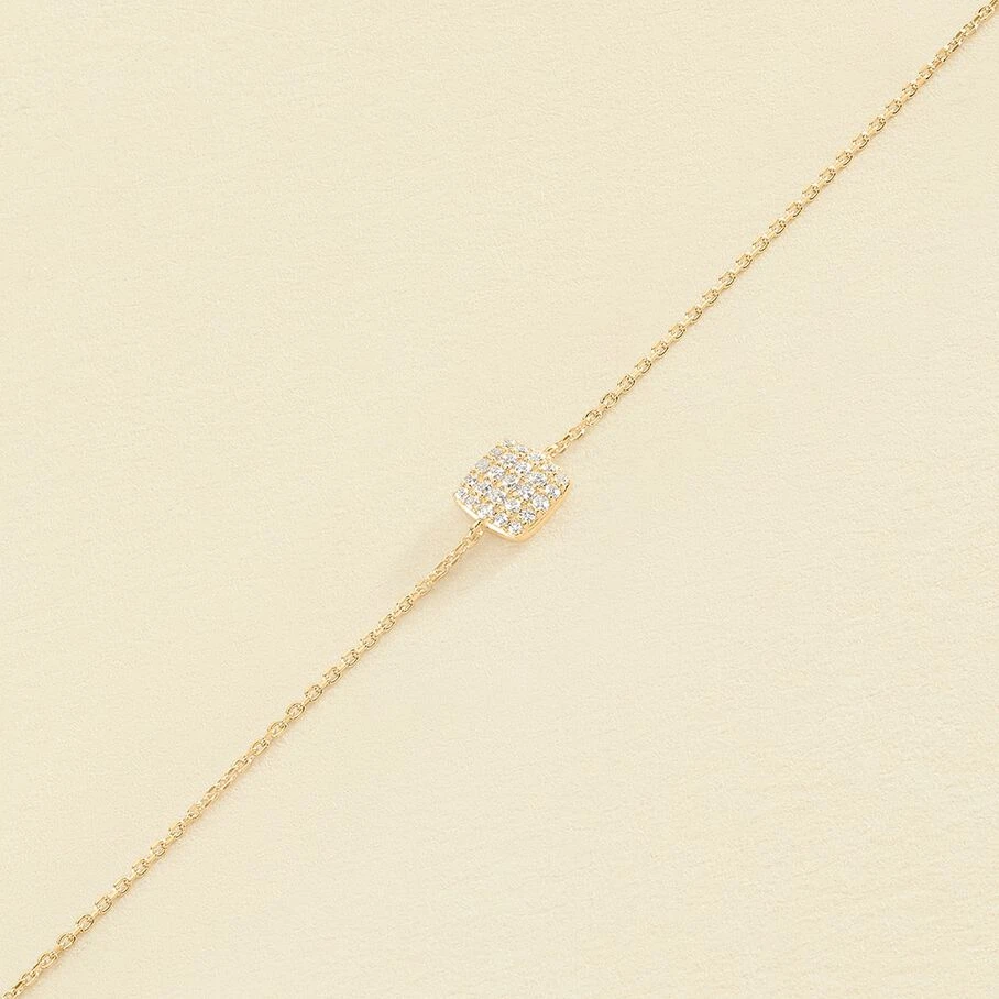 Bracelet Souple GLORIA - Cristal / Doré 3 Bracelet Souple GLORIA - Cristal / Doré