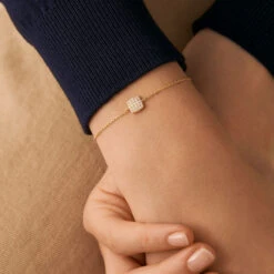 Bracelet Souple GLORIA - Cristal / Doré 5 Bracelet Souple GLORIA - Cristal / Doré -Agatha 02490057 137 TU M1