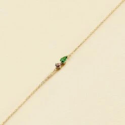 Bracelet Souple ASTRE - Vert / Doré