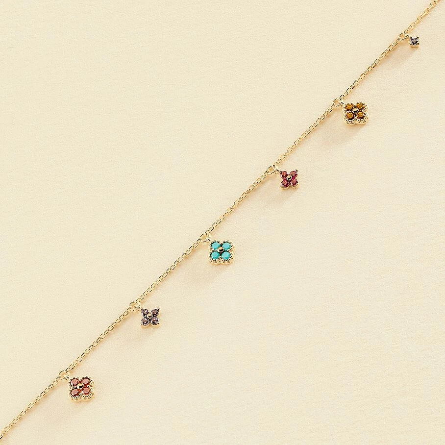 Bracelet Souple BELOVED - Multicolore / Doré 3 Bracelet Souple BELOVED - Multicolore / Doré