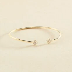 Jonc BELOVED - Cristal / Doré