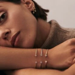 Jonc BELOVED - Cristal / Doré -Agatha 02490074 137 TU M2