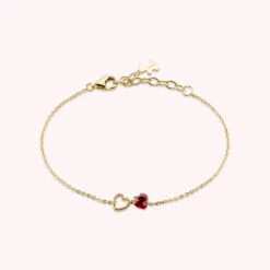 Bracelet Souple BEGUIN - Rouge / Doré