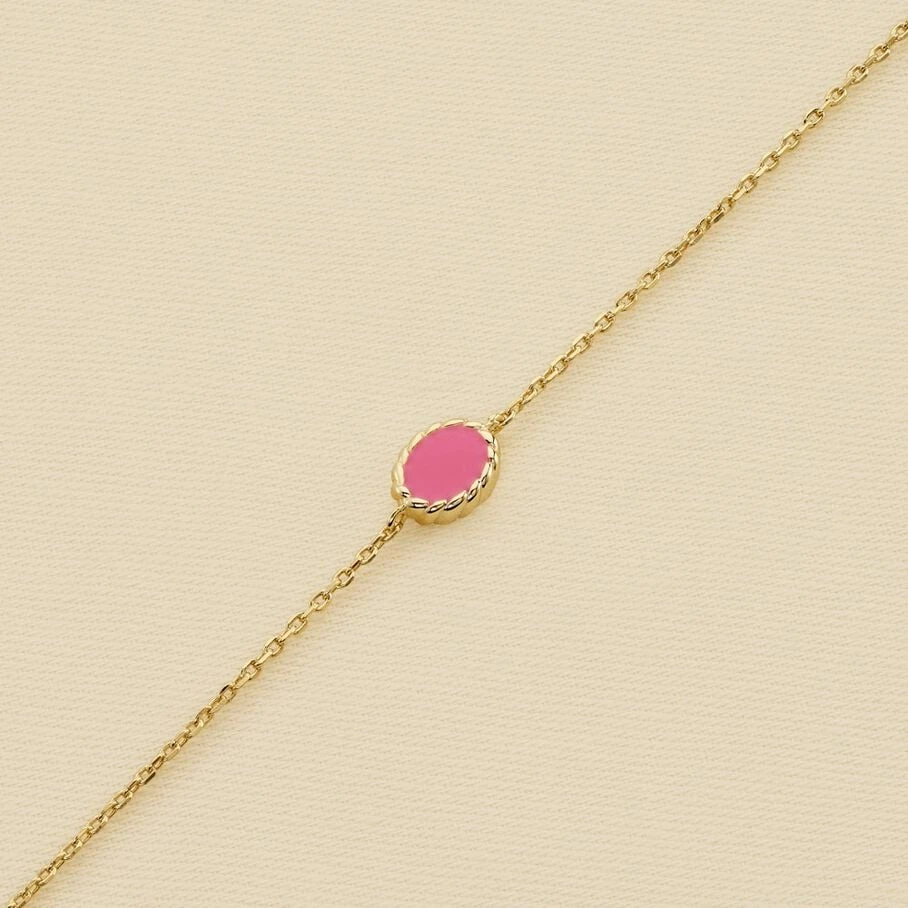 Bracelet Souple ATMA - Nacre /rose 3 Bracelet Souple ATMA - Nacre /rose