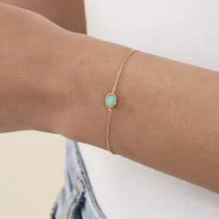 Bracelet Souple ATMA - Amazonite/ Jaune -Agatha 02490079 780 TU M2