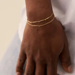 Bracelet Souple RADIEUX - Doré -Agatha 02490082 157 TU M2