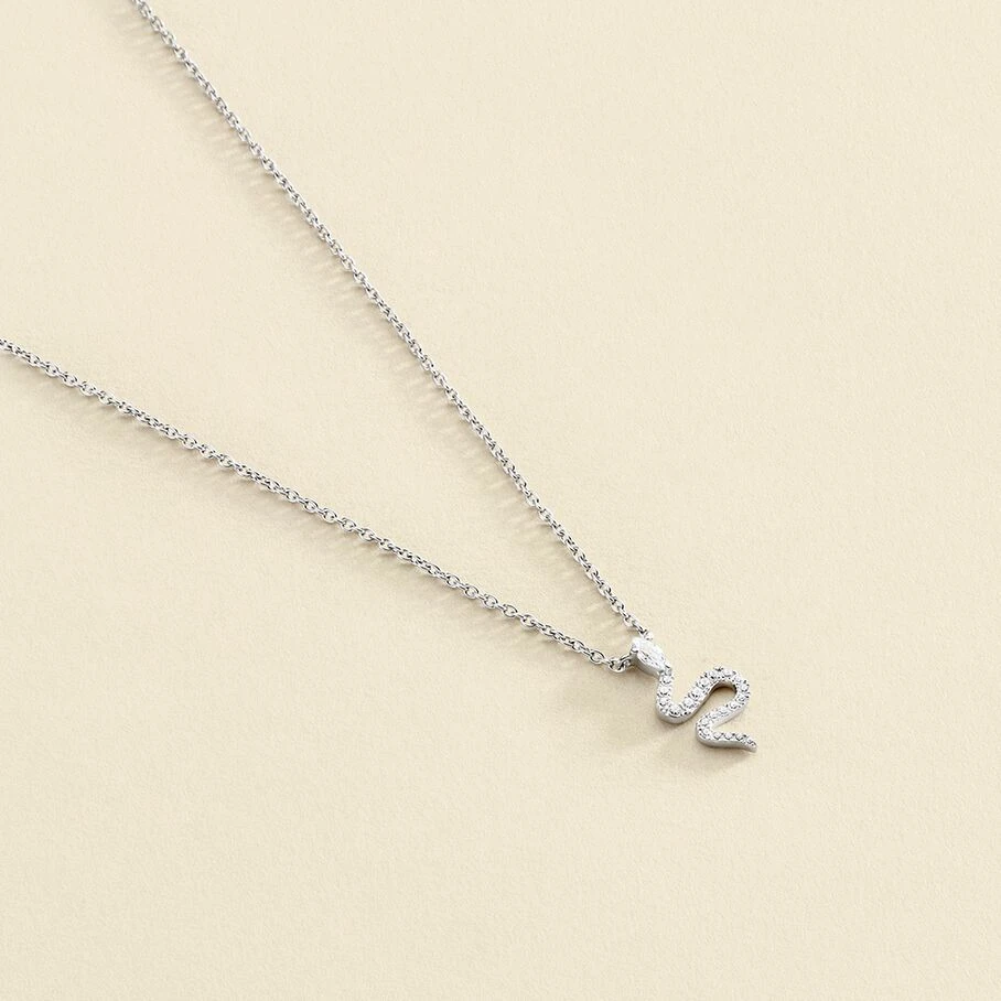 Collier Ras Du Cou SNAKY - Cristal / Argenté 3 Collier Ras Du Cou SNAKY - Cristal / Argenté