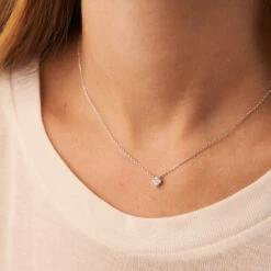 Collier Ras Du Cou BELOVED - Cristal / Argenté -Agatha 02620945 136 TU M1