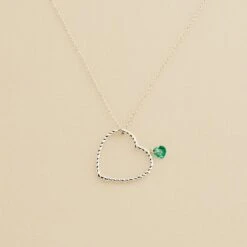 Collier Mi-long BEGUIN - Vert / Argenté