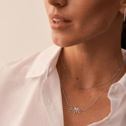 Collier Mi-long RADIEUX - Argenté -Agatha 02623713 050 TU M2