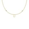 Collier Ras Du Cou LETTRE O - Cristal / Doré 1 Collier Ras Du Cou LETTRE O - Cristal / Doré -Agatha 02670181 137 TU 01
