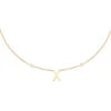 Collier Mi-long LETTRE X - Cristal / Doré 2 Collier Mi-long LETTRE X - Cristal / Doré -Agatha 02670190 137 TU 01
