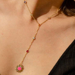 Collier Mi-long RODEO - Multicolore / Doré -Agatha 02680191 256 TU M1