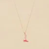 Collier Mi-long RODEO - Rose / Doré 2 Collier Mi-long RODEO - Rose / Doré -Agatha 02680192 315 TU 01