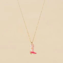 Collier Mi-long RODEO - Rose / Doré