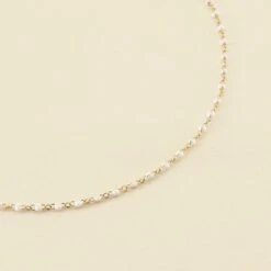 Collier Ras Du Cou SMARTY - Blanc / Doré