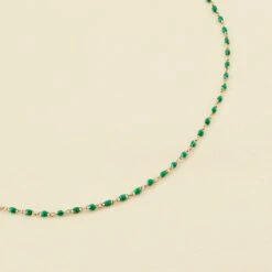 Collier Ras Du Cou SMARTY - Vert / Doré