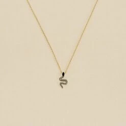 Collier Ras Du Cou SNAKY - Cristal / Gun