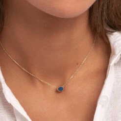 Collier Ras Du Cou ATMA - Lapis/ Bleu -Agatha 02690136 857 TU M1